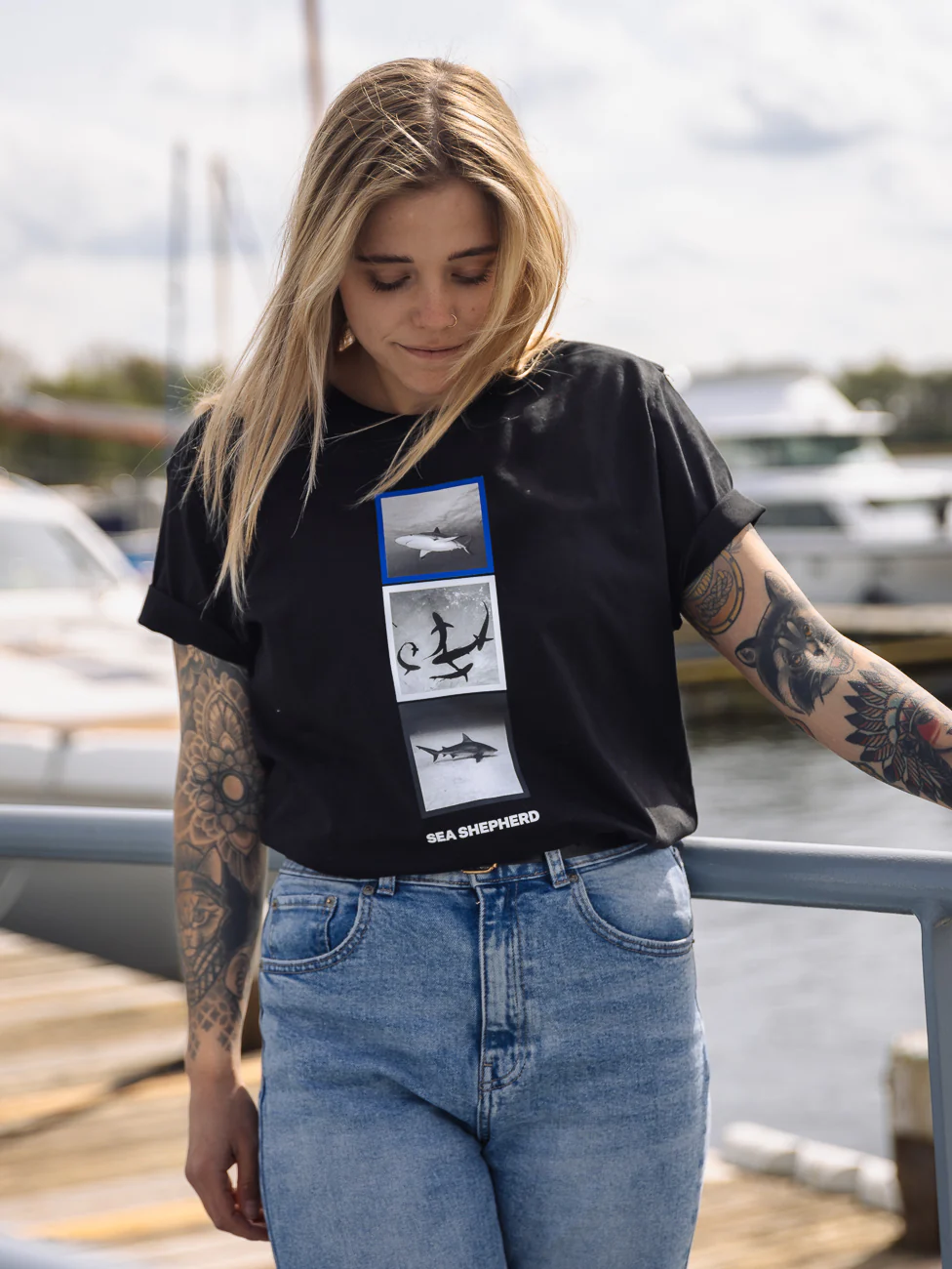 T-Shirt Damen "For the Ocean Hai"